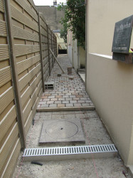 Travaux de maçonnerie pour construction d'un muret ou d'une terrasse
